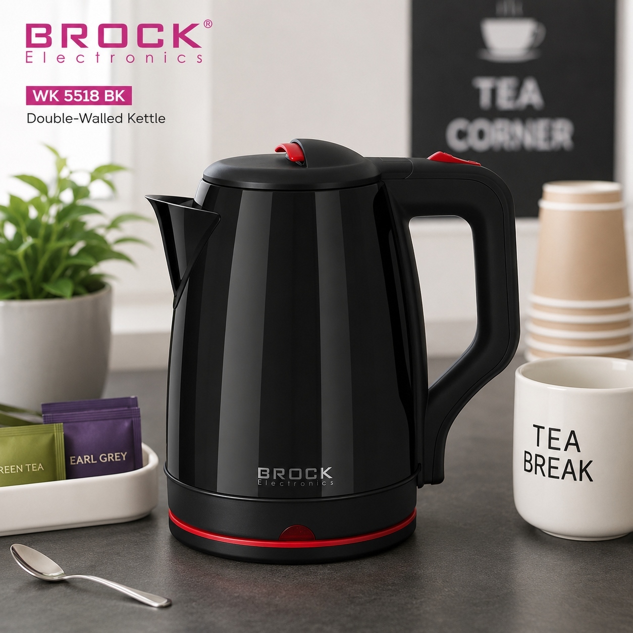 Електрочайник BROCK WK 5518 BK фото4