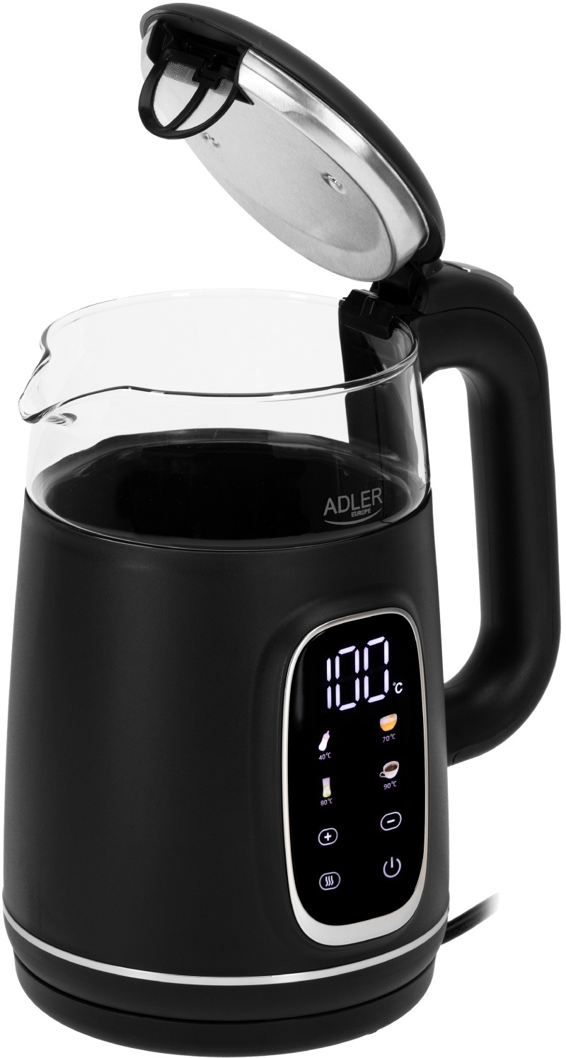 Електрочайник Adler AD 1305 black silver фото4