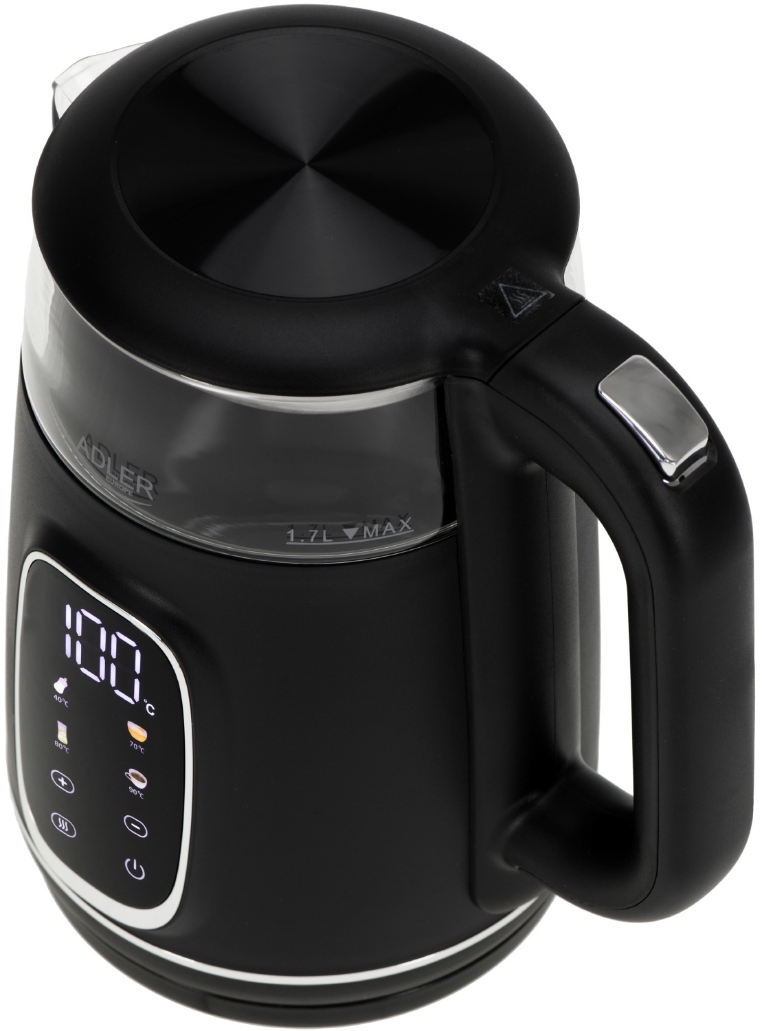 Електрочайник Adler AD 1305 black silver фото2