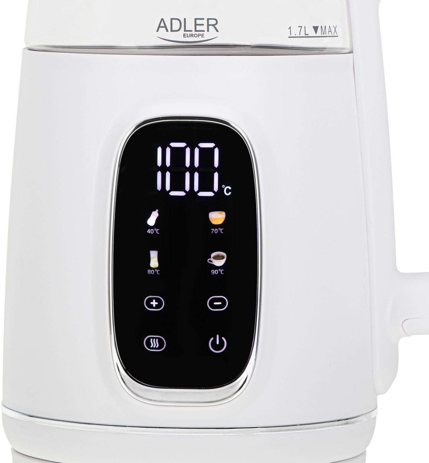 Електрочайник Adler AD 1305 white silver фото