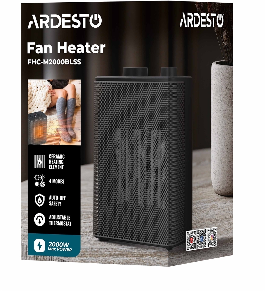 Тепловентилятор ARDESTO FHC-M2000BLSS фото9