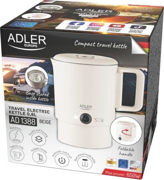 Електрочайник Adler AD 1388b фото5