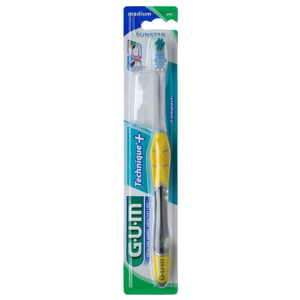 Зубна щітка GUM Technique PLUS середньо-м'яка в асортименті фото2