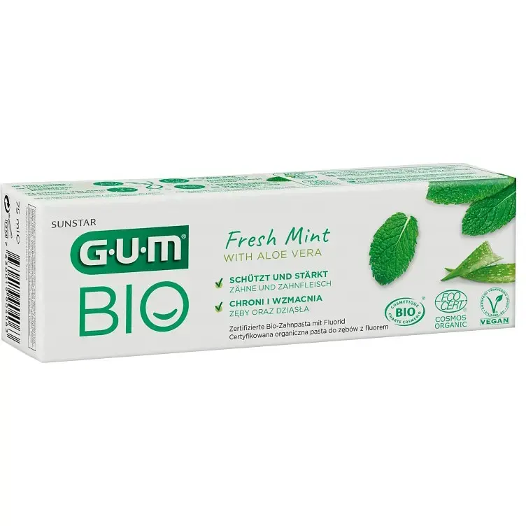 Зубная паста GUM Bio Fresh Mint With Aloe Vera 75 мл фото3