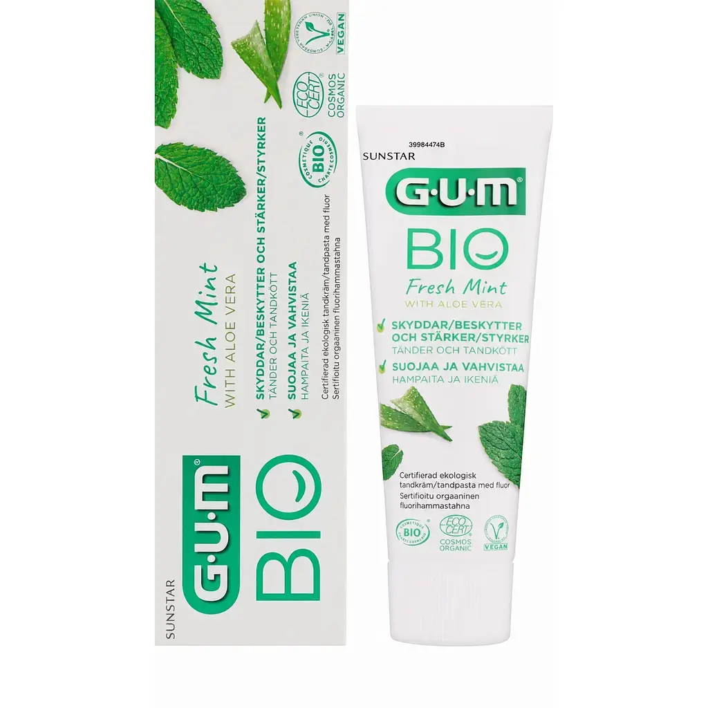 Зубная паста GUM Bio Fresh Mint With Aloe Vera 75 мл фото2