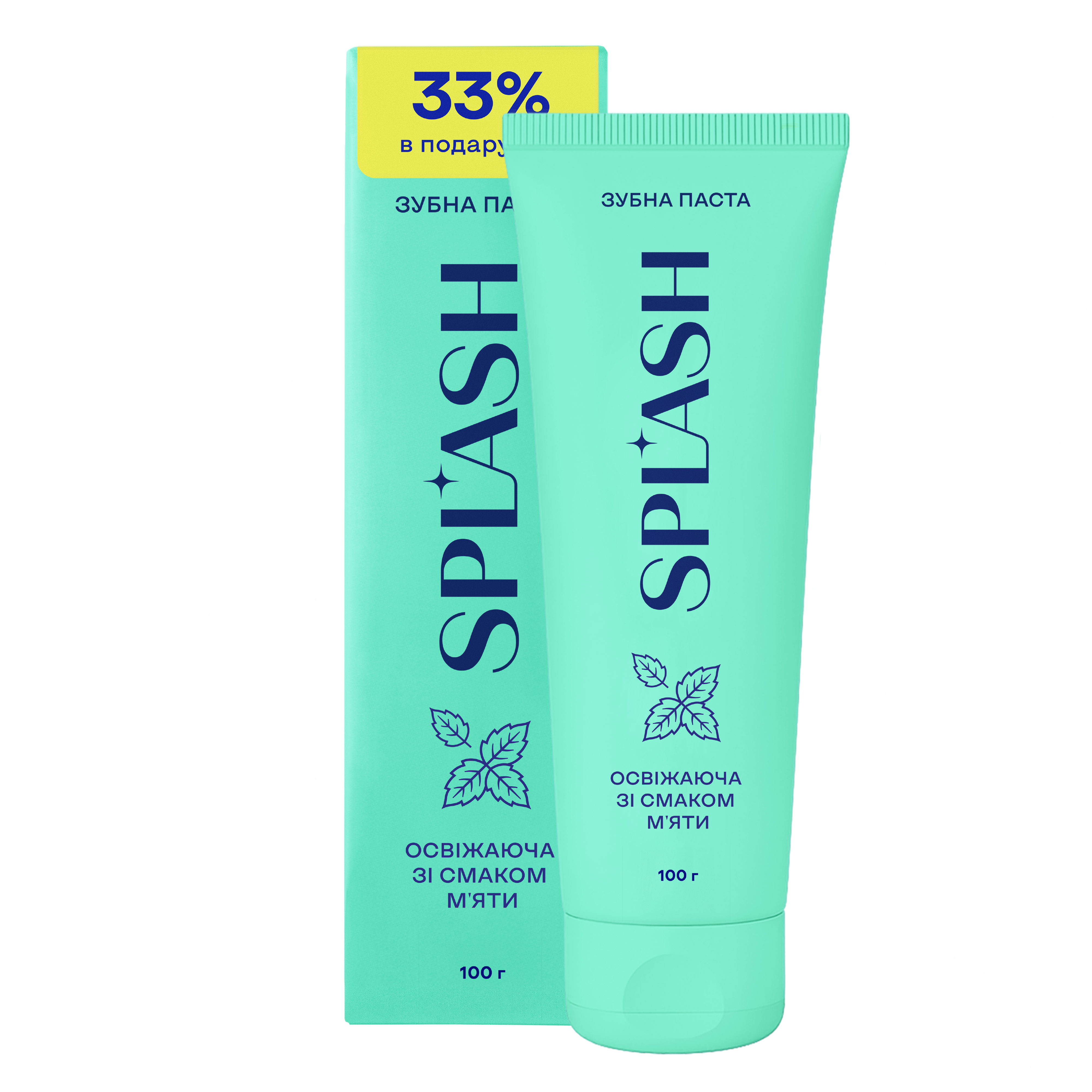 Зубная паста Splash освежающая с отбеливающим эффектом со вкусом мяты (75 + 25 г) фото3