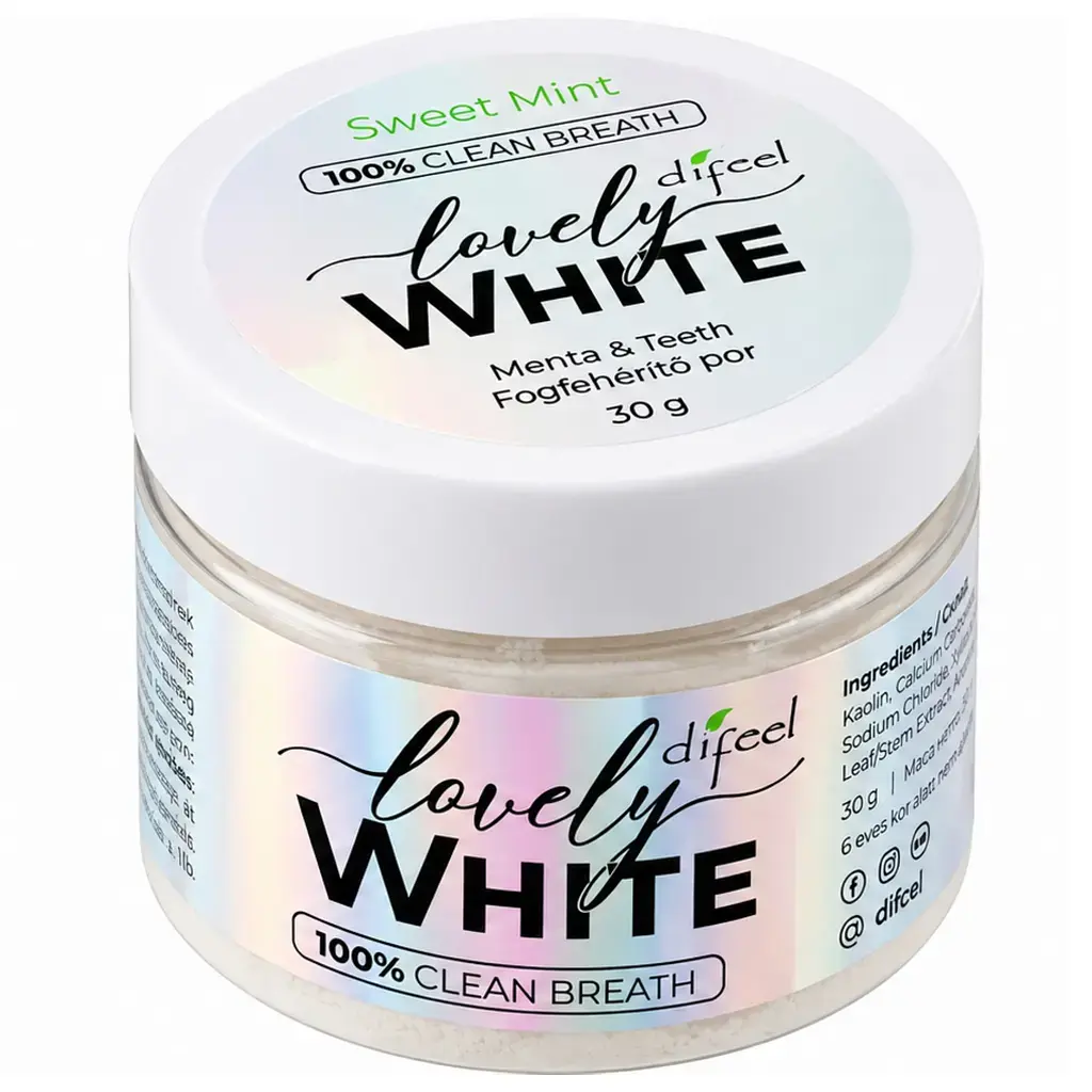 Зубний порошок Difeel Lovely White відбілюючий 30 г фото3