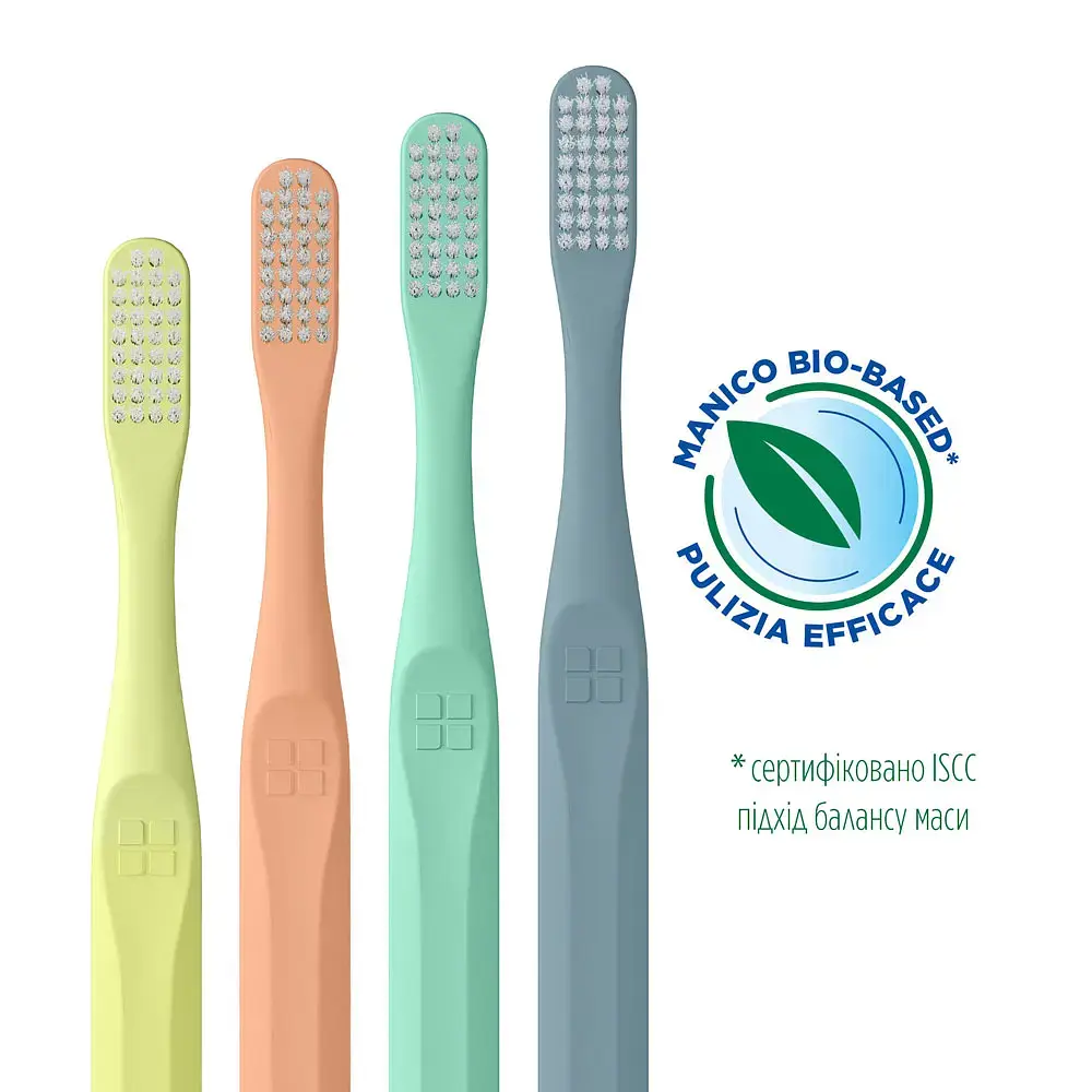 Зубная щетка GUM Classic Bio-Based Handle мягкая бирюзовая фото5