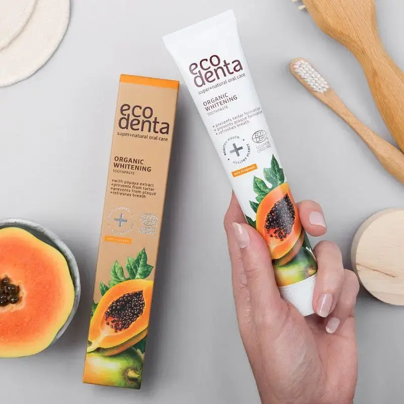 Зубна паста Ecodent Organic з відбілюючою з екстрактом Папайї 75 мл фото2