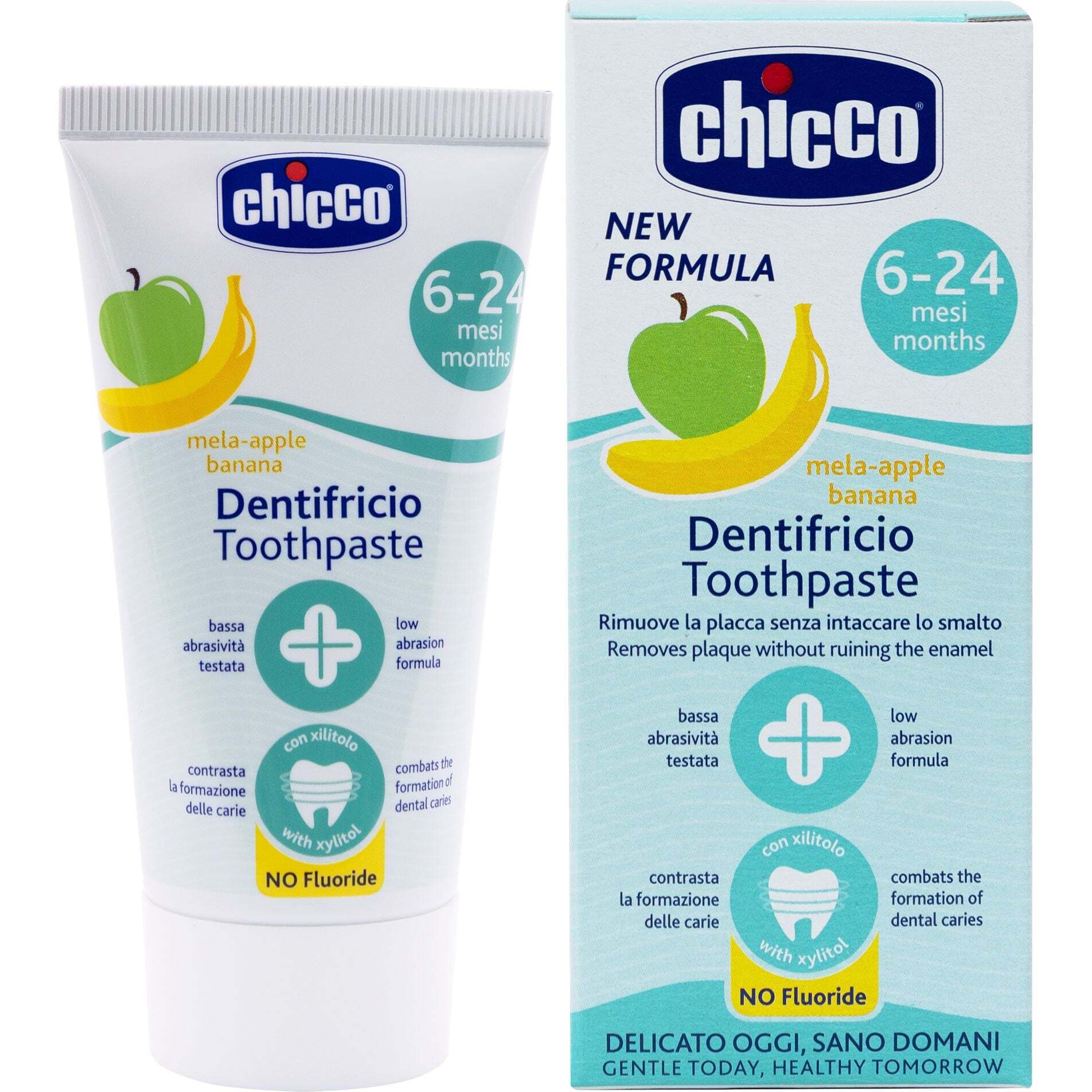 Дитяча зубна паста Chicco Яблуко-Банан 50 мл (12101.00) фото2