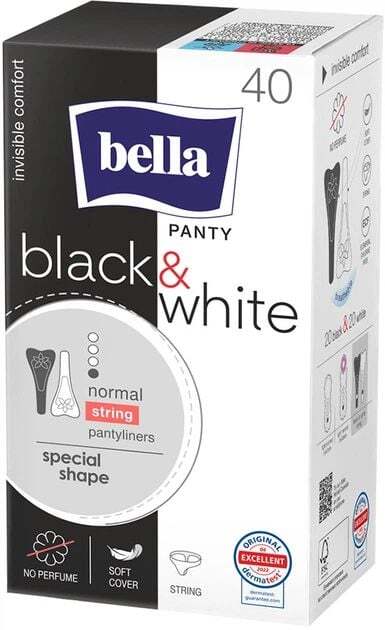 Щоденні прокладки Bella Panty Slim Black&White 40 шт. фото2