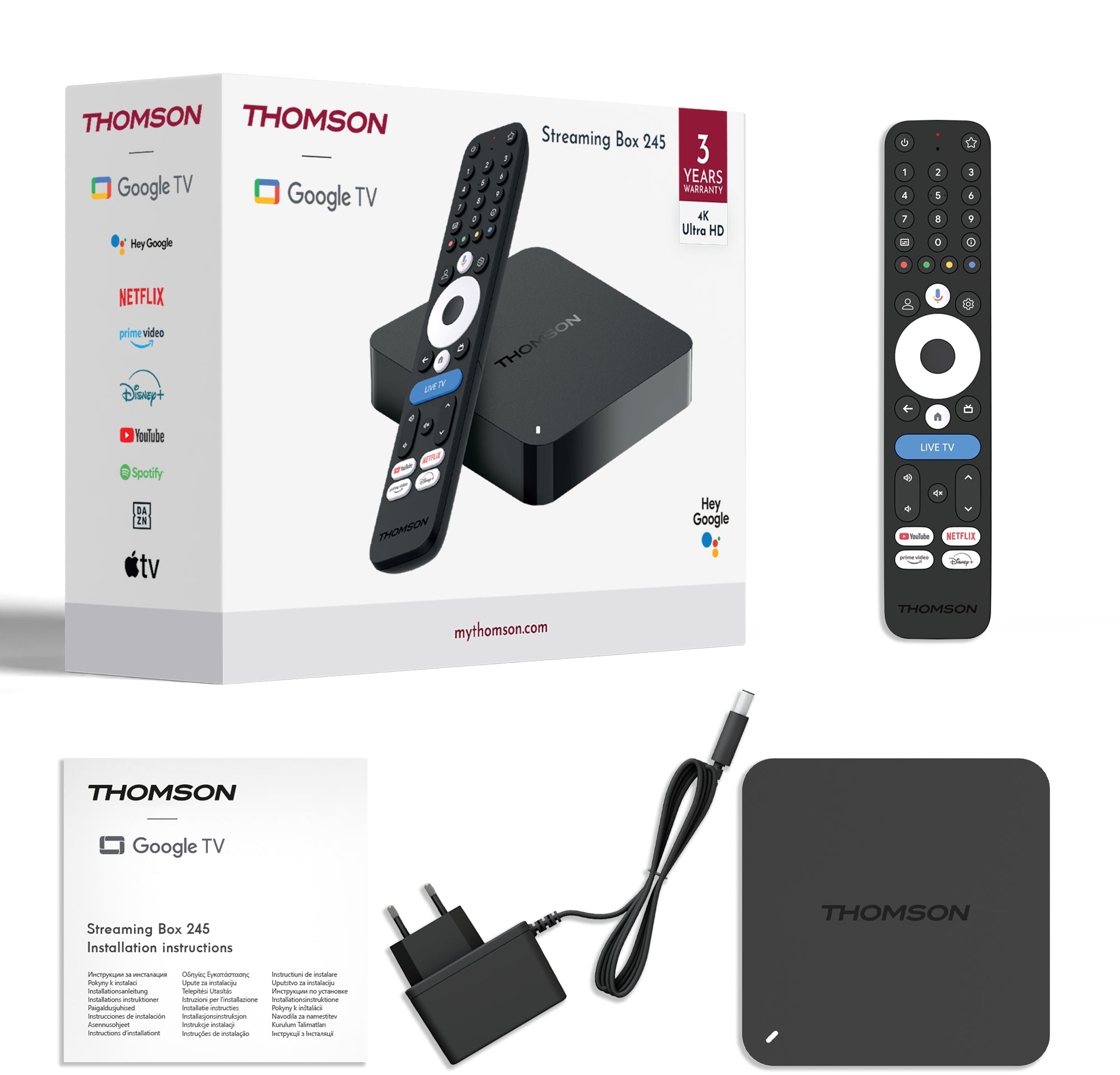 Медіаплеєр Thomson Streaming Box 4K UHD 245G фото5