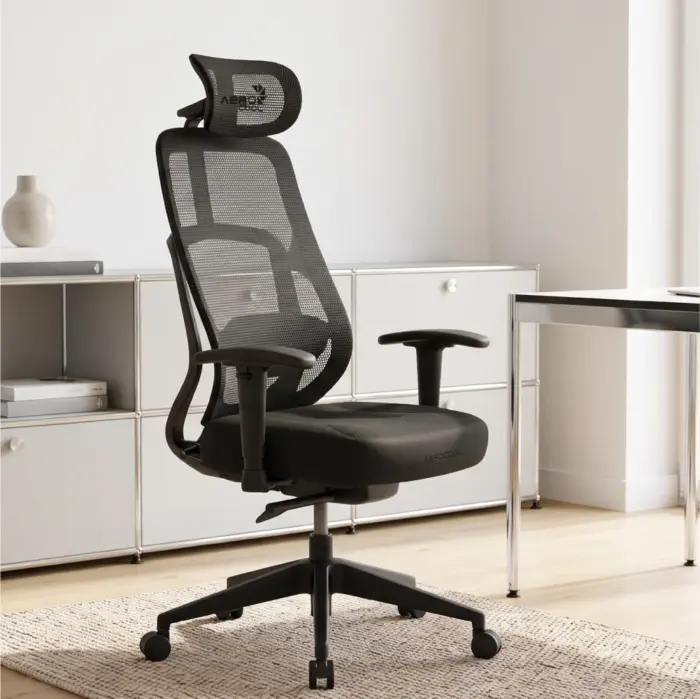 Крісло ігрове AeroCool SKY Lite Mesh Black (TEGC-3106101.11) фото