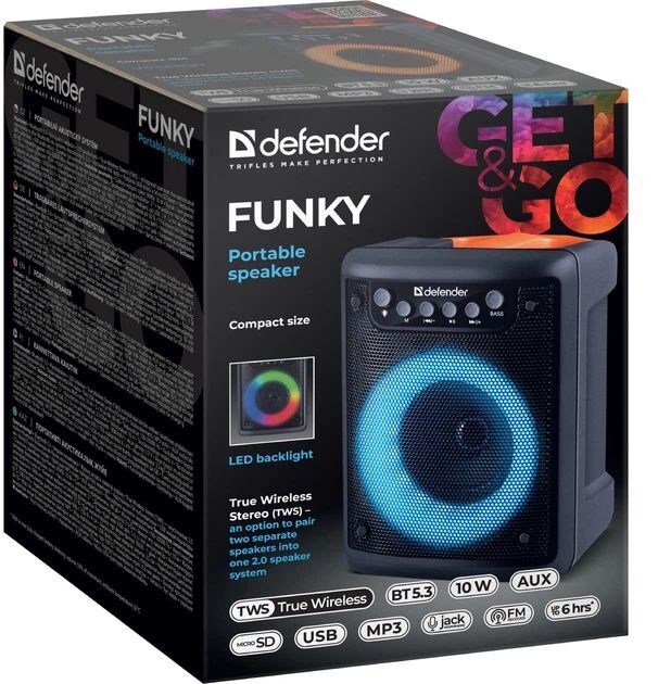 Портативная акустическая система 1.0 Defender Funky (65053) фото7