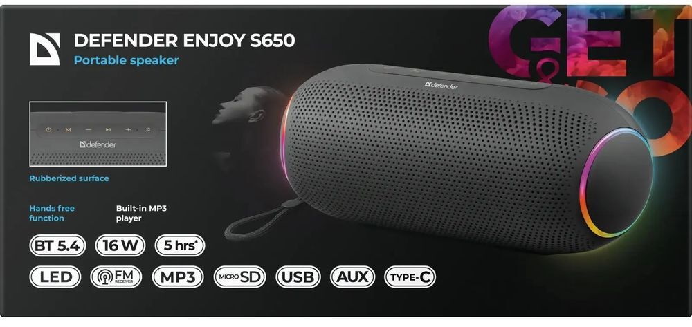 Портативная акустическая система 1.0 Defender Enjoy S650 (65651) фото9