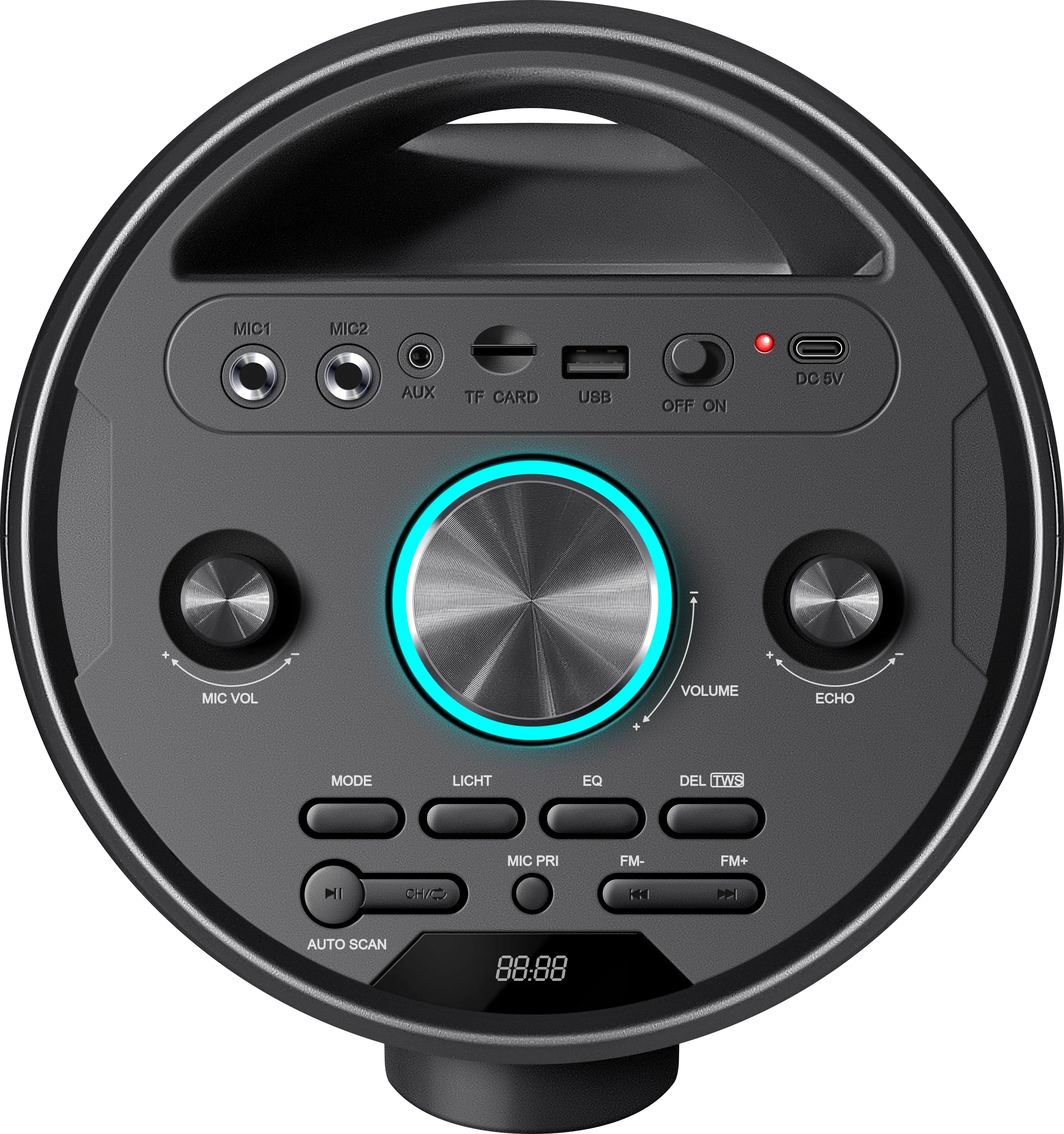 Акустична система 1.0 Defender G78 70Вт BT/TF/USB/MIC/Light фото5