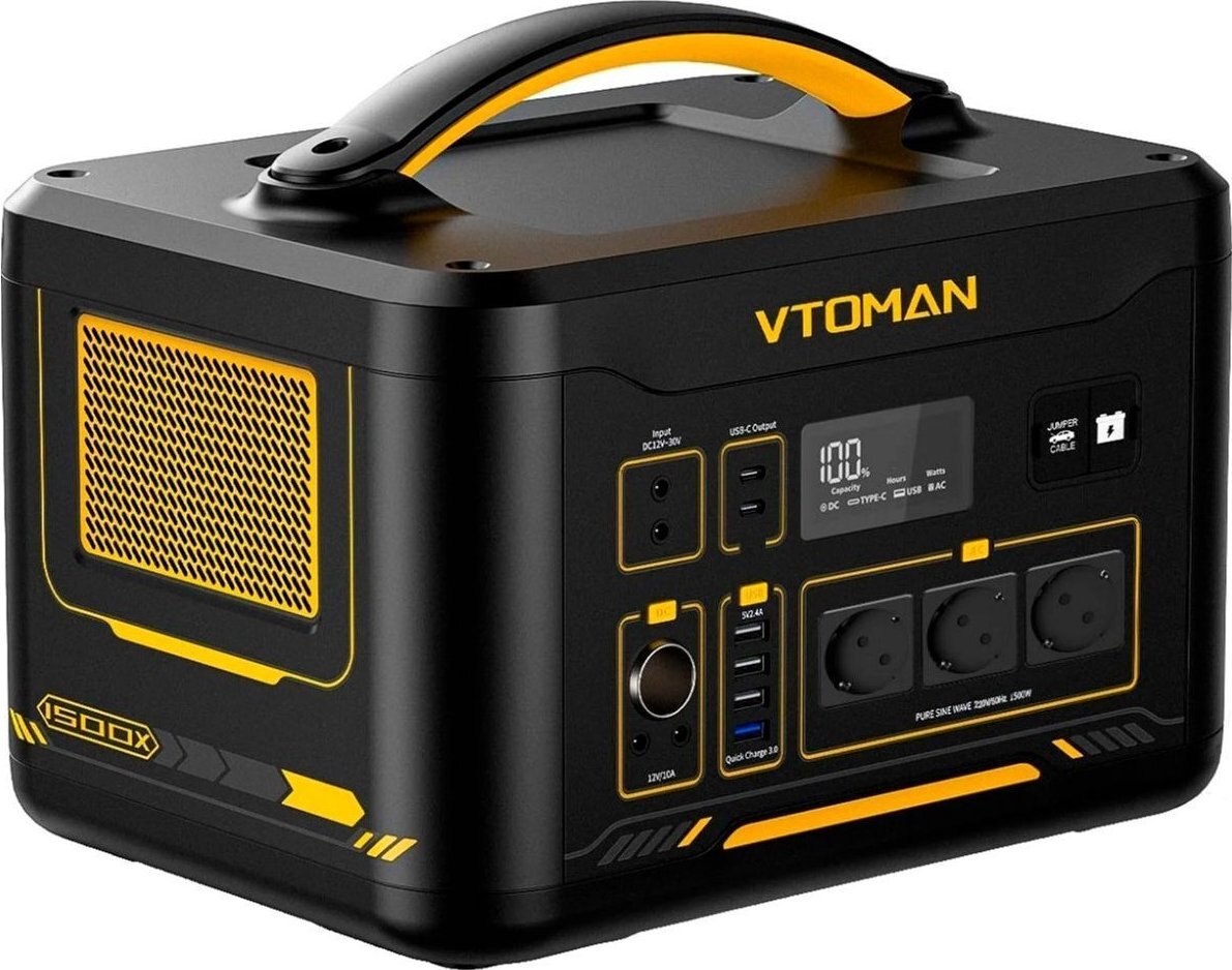Зарядна портативна електростанція Vtoman Jump 1500W (Jump 1500X) фото