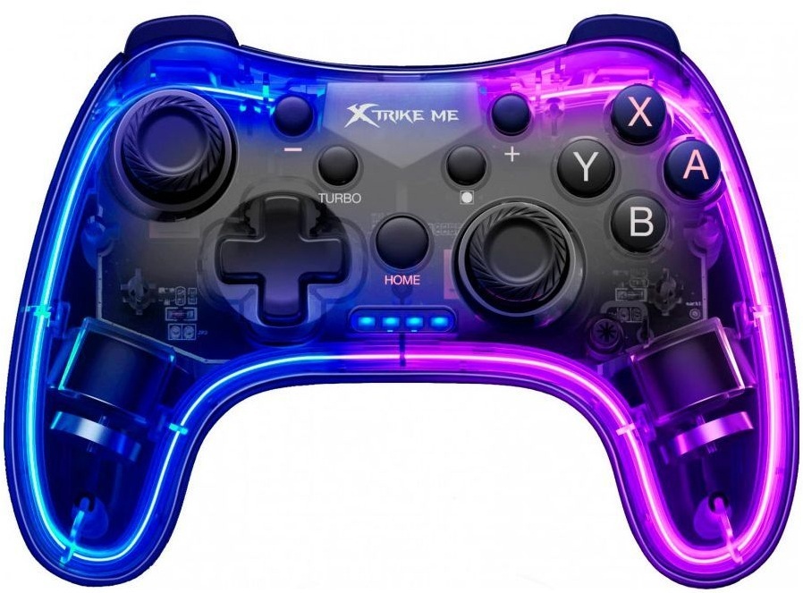 Геймпад XTRIKE ME GP-52 бездротовий, Bluetooth RGB PS4/IOS/Android/PC/Nintendo фото2