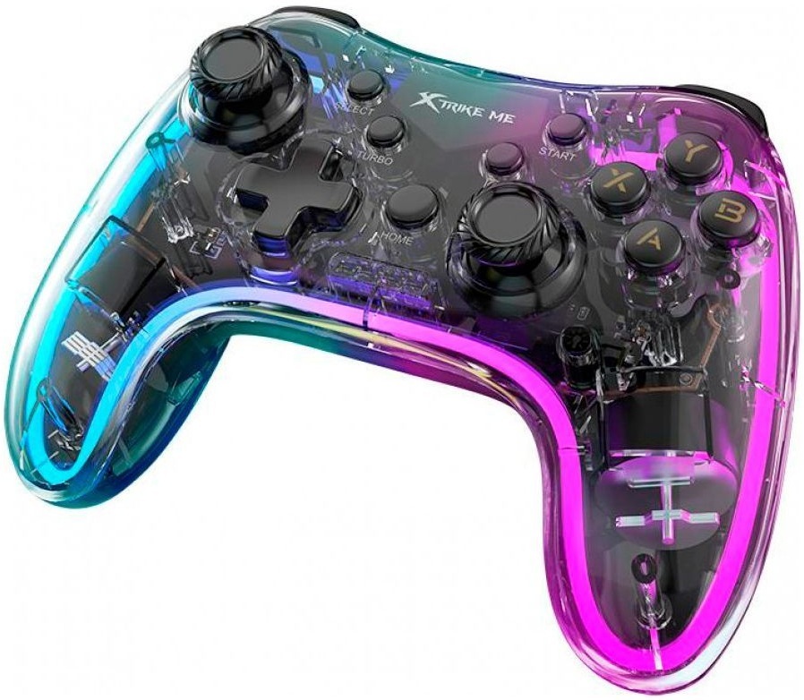 Геймпад XTRIKE ME GP-52 бездротовий, Bluetooth RGB PS4/IOS/Android/PC/Nintendo фото3