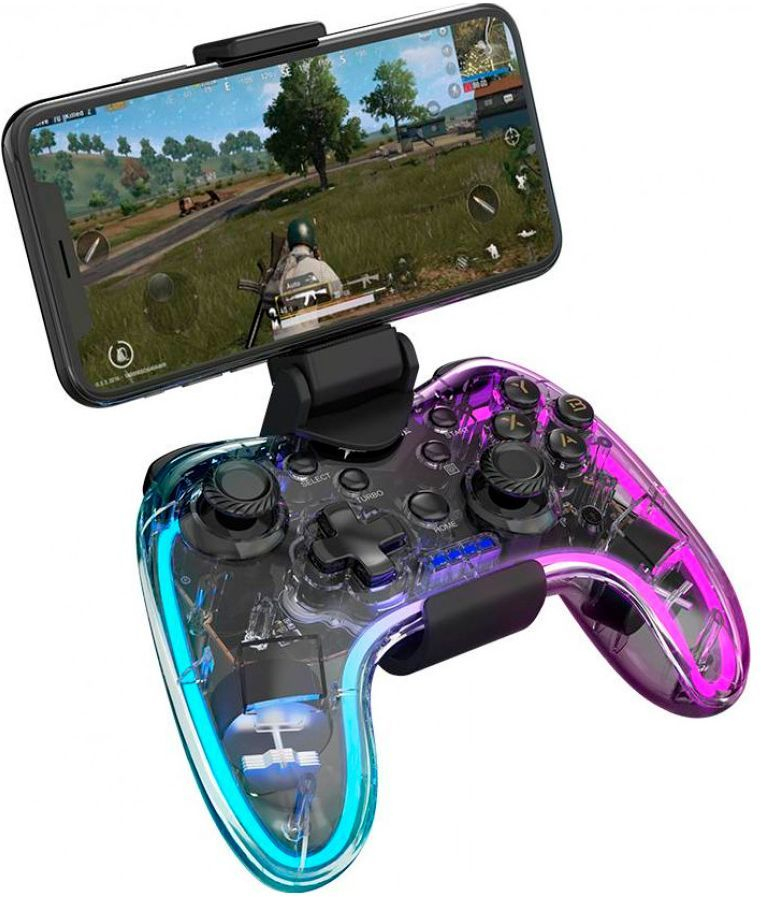 Геймпад XTRIKE ME GP-52 бездротовий, Bluetooth RGB PS4/IOS/Android/PC/Nintendo фото5