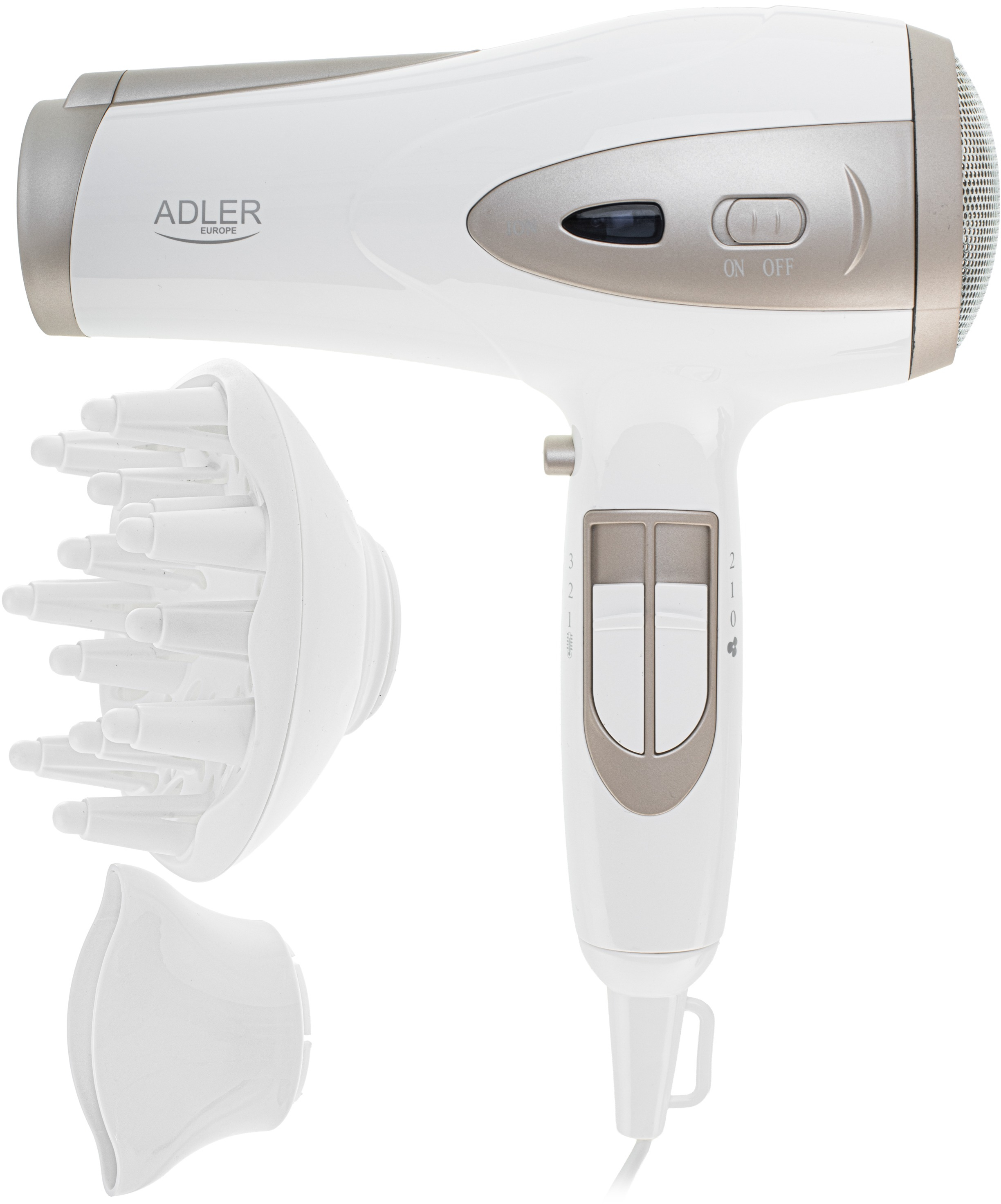 Фен Adler AD 2248 white champagne фото4