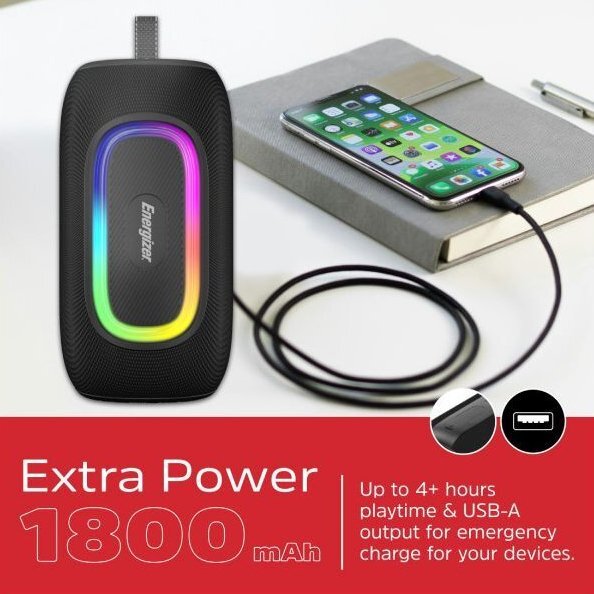 Акустическая система 1.0 Energizer 16Вт Bluetooth фото8
