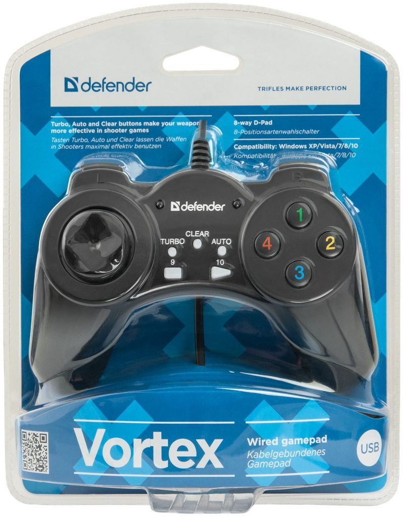 Геймпад Defender Vortex, USB, 13 кнопок фото3
