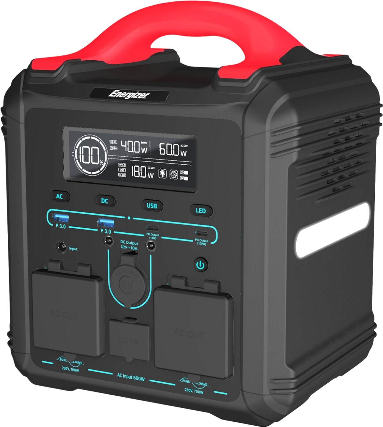 Зарядна станція Energizer 700Вт (PPS550W1F) фото