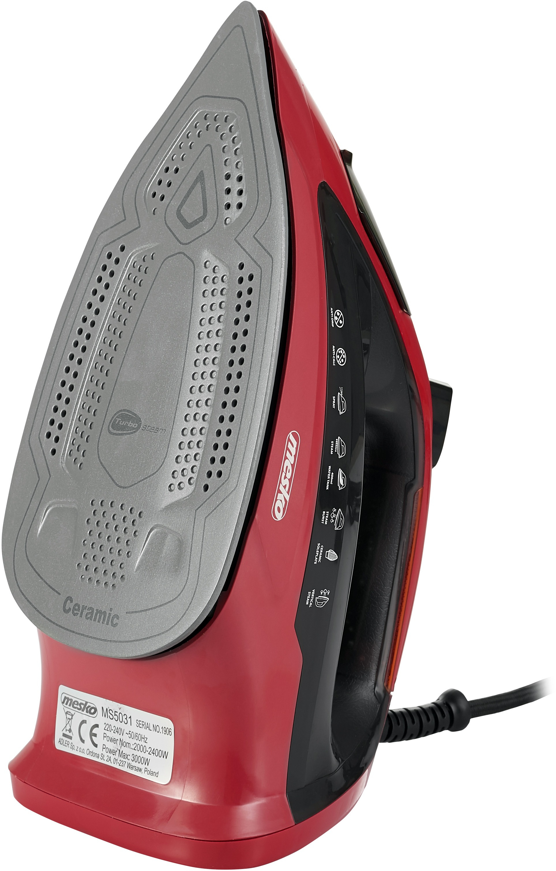 Утюг Mesko MS 5031 фото3