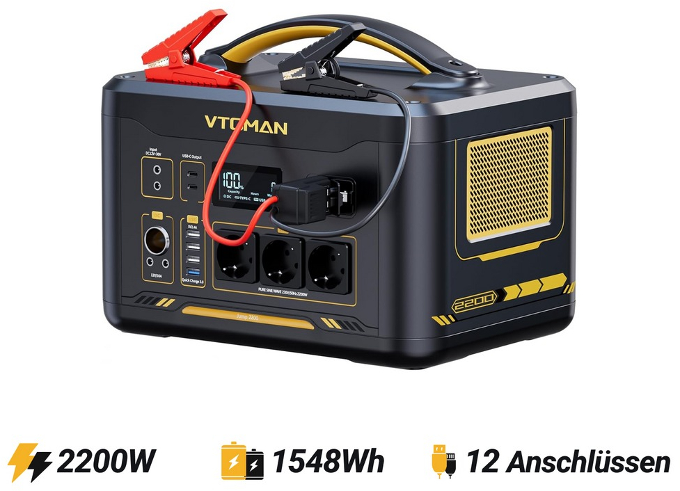 Зарядная портативная электростанция Vtoman Jump 2200W (Jump 2200) фото6