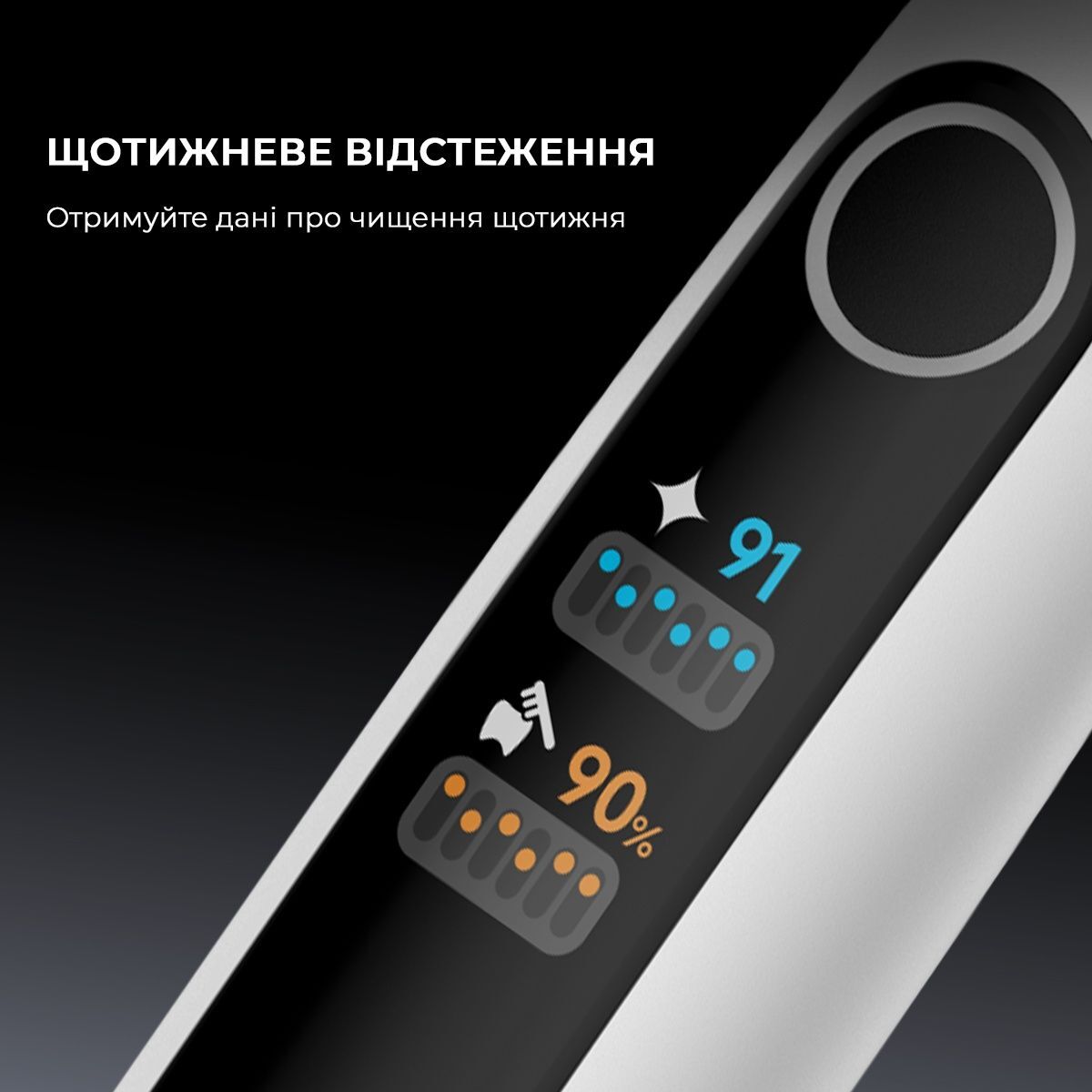 Звуковая электрическая зубная щетка Oclean X Pro 20 Set Electric Toothbrush White (6970810556971) фото3