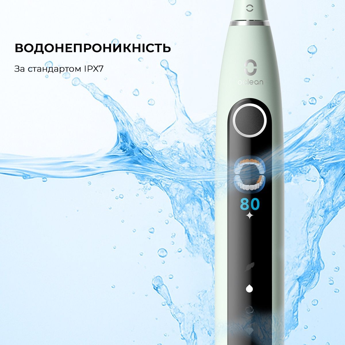 Звуковая электрическая зубная щетка Oclean X Pro 20 Set Electric Toothbrush White (6970810556971) фото5