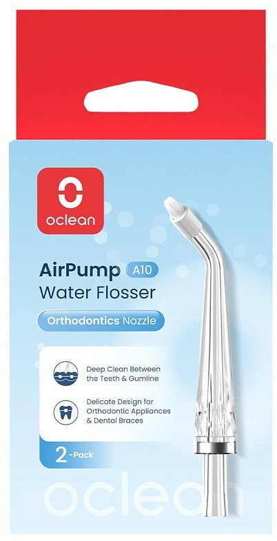 Насадка для іригатора Oclean Nozzle for A10-Orthodontics 2 шт (6970810556131) фото4
