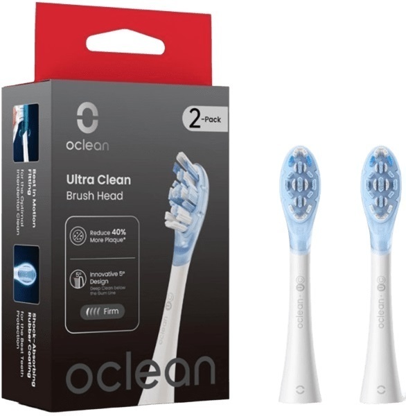 Насадка для зубної електрощітки Oclean Ultra White Clean UC03 2 шт (6970810556988) фото