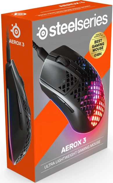 Мишка SteelSeries Aerox 3 Onyx 2022 Edition фото8
