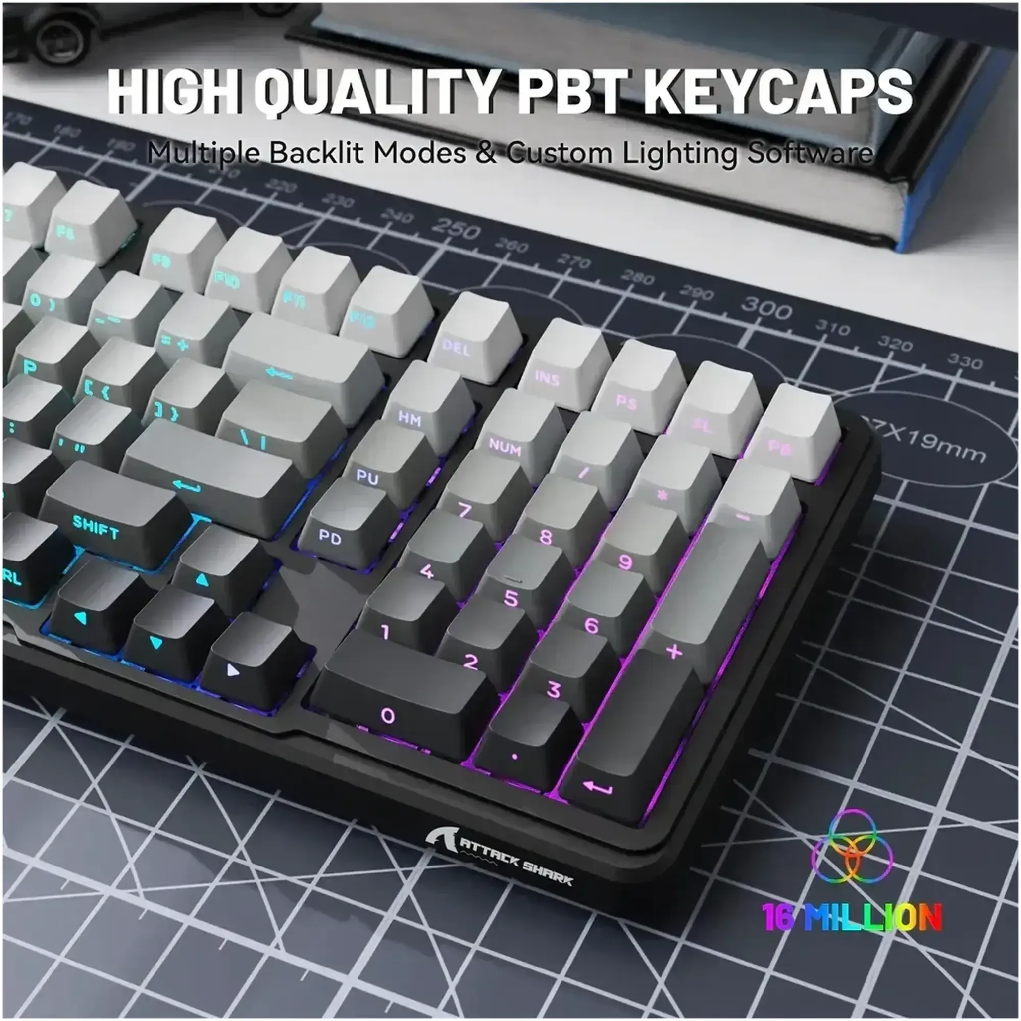 Клавіатура ігрова механічна Attack Shark X98 Moonlight Night фото2