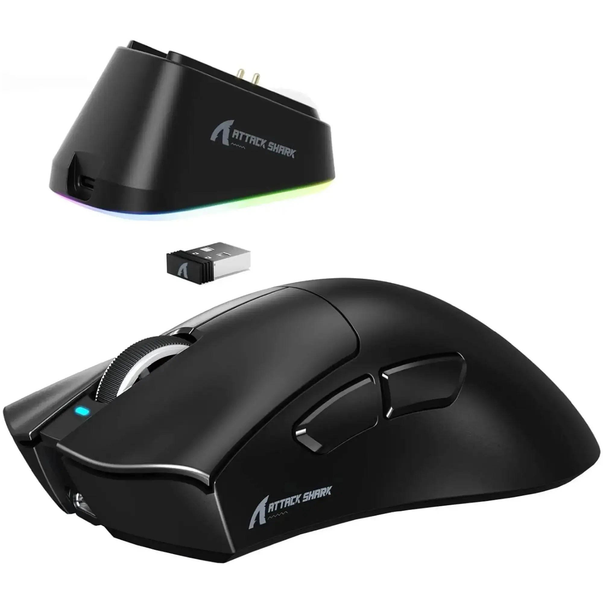 Мишка Attack Shark V3Pro Ultra-Light, Wireless Black фото3