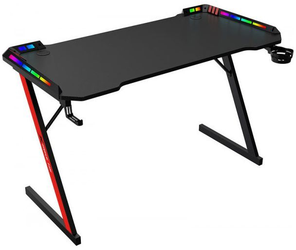 Стіл ігровий XTRIKE ME DK-05 Gaming Desk RGB Llight, Black 110x60x74мм. фото2