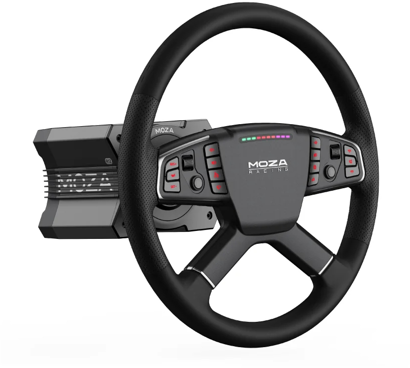 Кермо MOZA Racing TSW Truck 40cм., чорне фото7