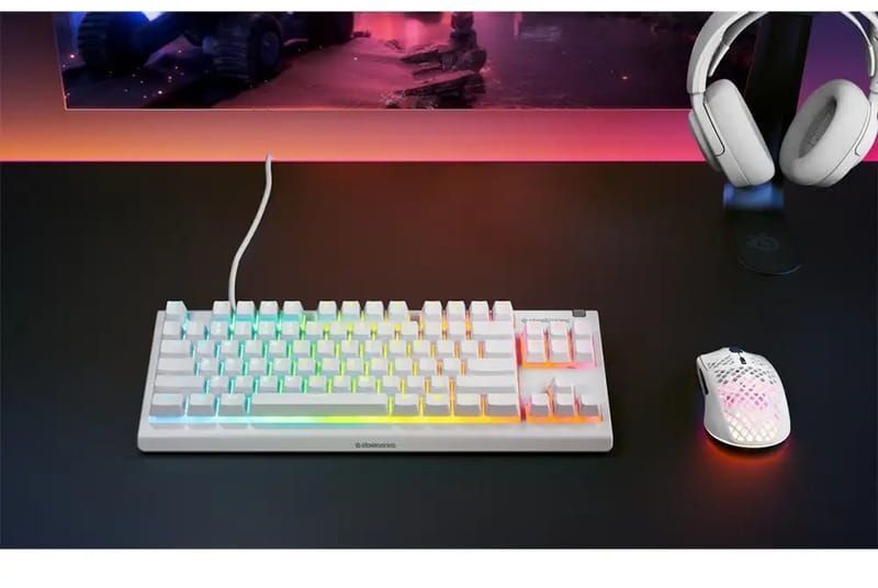 Клавіатура ігрова SteelSeries Apex 3 TKL UA White фото5