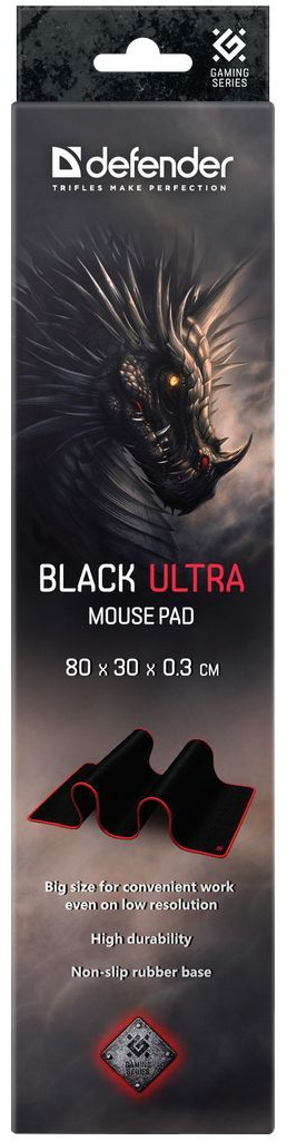 Ігрова поверхня Defender Black Ultra 800х300х3мм фото3