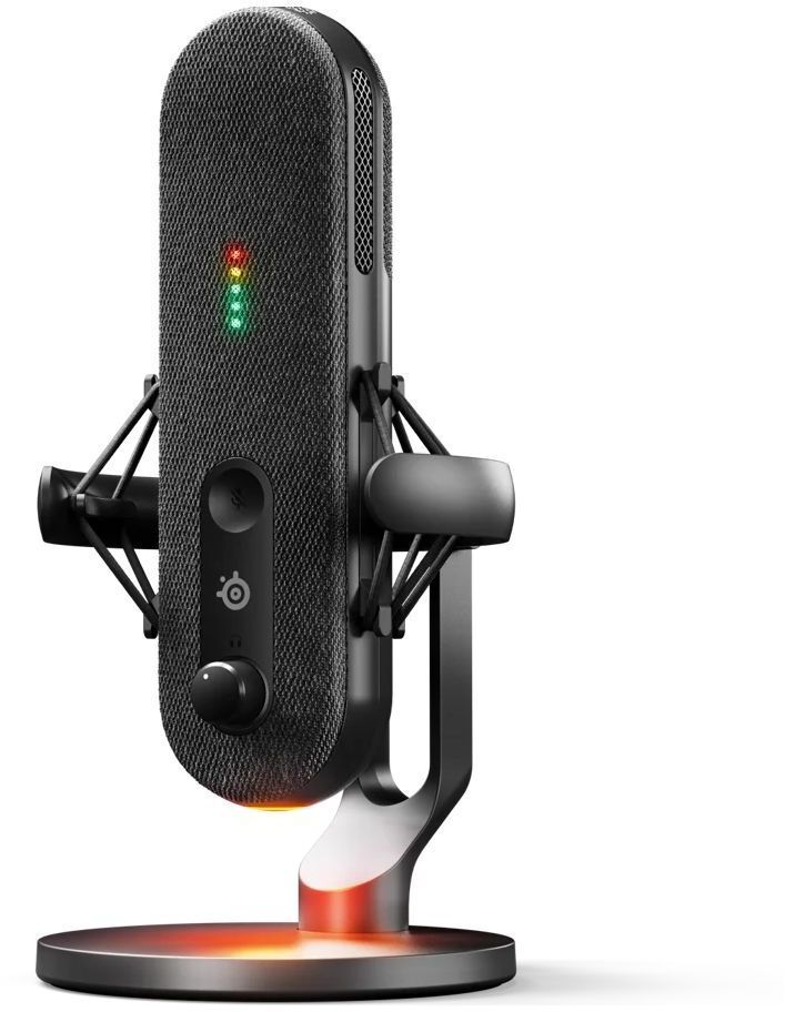 Ігровий стрім мікрофон SteelSeries Alias RGB USB 1" Capsule фото2
