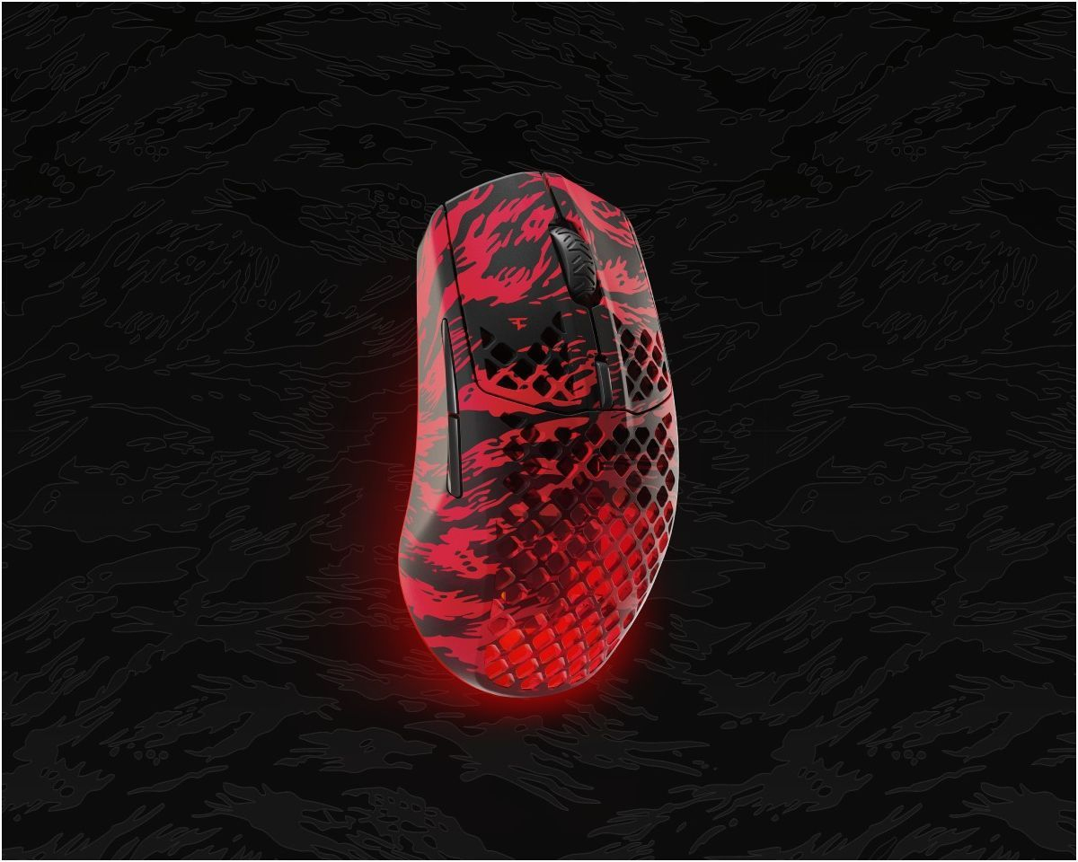 Мишка SteelSeries Aerox 3 Wireless, RGB, 18000dpi., 6кн., Faze Clan Edition фото
