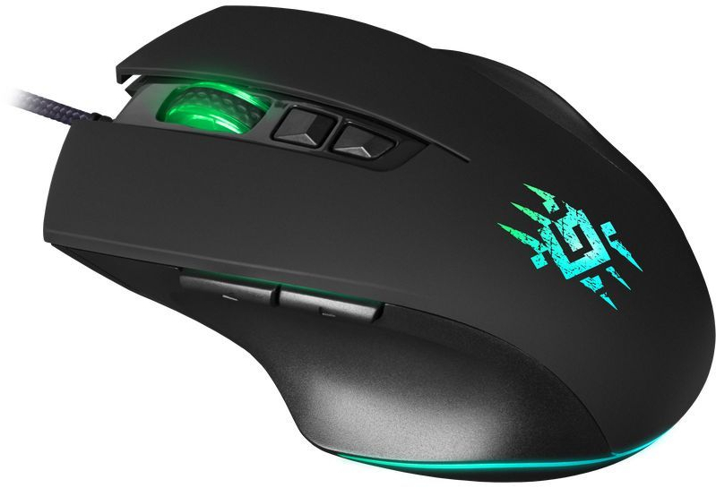 Мишка Defender Wolverine GM-700L ігрова RGB, 7 кн., 12800 dpi, чорна фото4