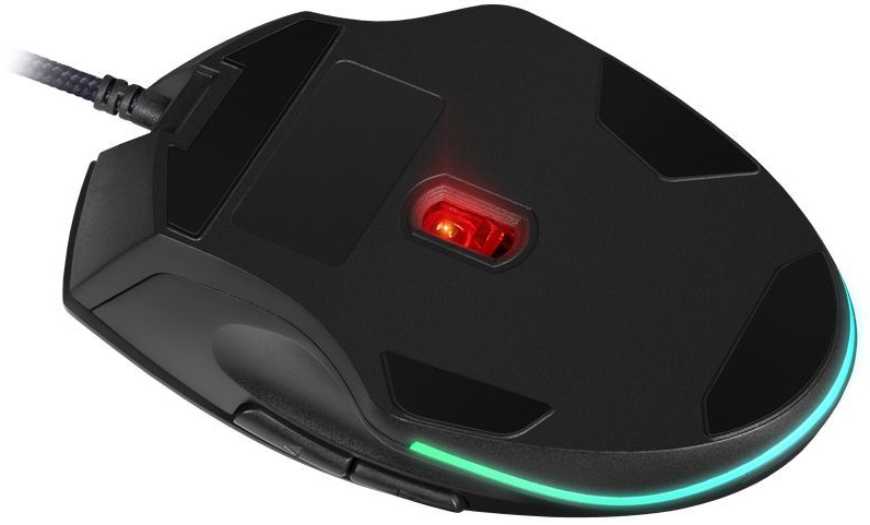 Мишка Defender Wolverine GM-700L ігрова RGB, 7 кн., 12800 dpi, чорна фото5