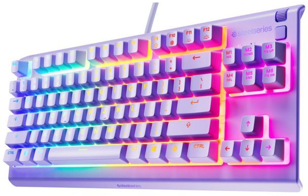 Ігрова клавіатура SteelSeries Apex 3 TKL UA Lavender фото