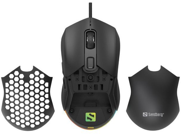 Мишка Sandberg FlexCover 6D Gamer Mouse RGB чорна фото