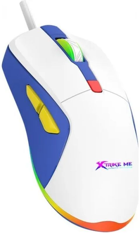 Мишка XTRIKE ME GM-227, ігрова 3600dpi., 6кн., LED, біла фото