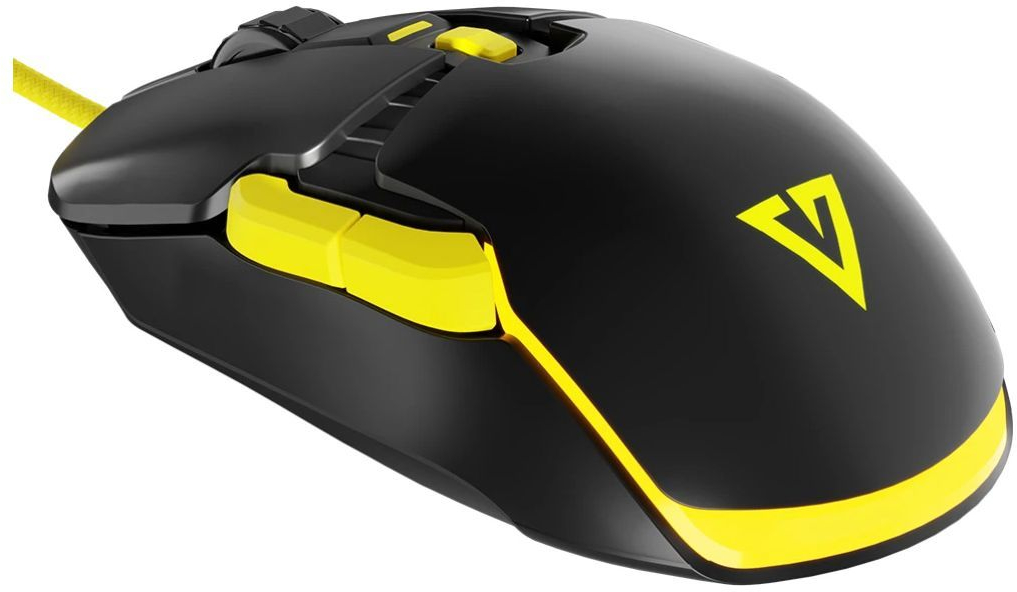 Мишка Modecom Jager Volcano, ігрова, 12400dpi., 7кн.,RGB, Hot-Swap, custom., чорна фото
