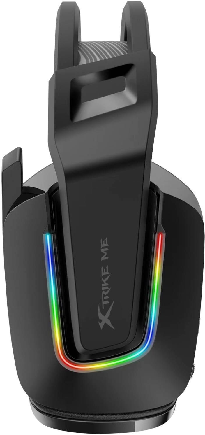 Ігрова гарнітура XTRIKE ME GH-712, USB+3.5мм, RGB, кабель 2м, чорна фото
